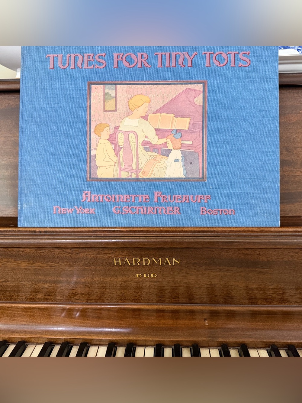 "Tunes for Tiny Tots" RARE Songbook 1918 Art Deco Illustrated Collectible VTG
